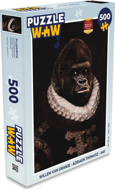 Puzzel Willem van Oranje - Adriaen Thomasz - Aap - Legpuzzel - Puzzel 500 stukjes