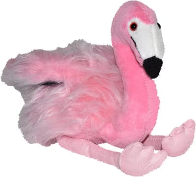 Wild Republic Flamingo pluche knuffel 20 cm - roze - speelgoed vogel - knuffelbeest