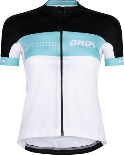 ONDA Fietsshirt korte mouw dames Wit Blauw - Pro Douro - XS