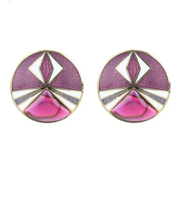 Behave - Oorringen dames - paars - 2,5 cm