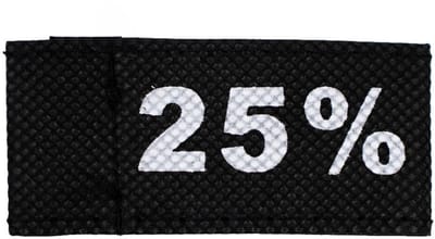50x Kledinglabel 3x6cm - 25% zwart
