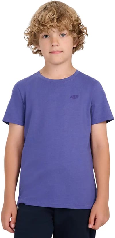 4F T-shirt Jongens Blauw - Maat 128cm