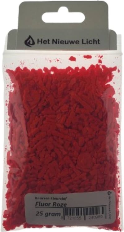 Het Nieuwe Licht ®- Kaarsen kleurstof - FLUOR ROZE - 25 gram