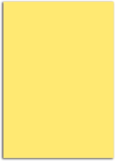 Knutselpapier A5 - Kleurpapier Briefpapier - Kaarten Maken - Volledig Gekleurd - 400 vel 120gr - Citroengeel