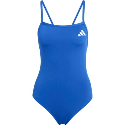 Adidas Performance Zwempak Met V-Rug En Dunne Bandjes - Dames - Blauw