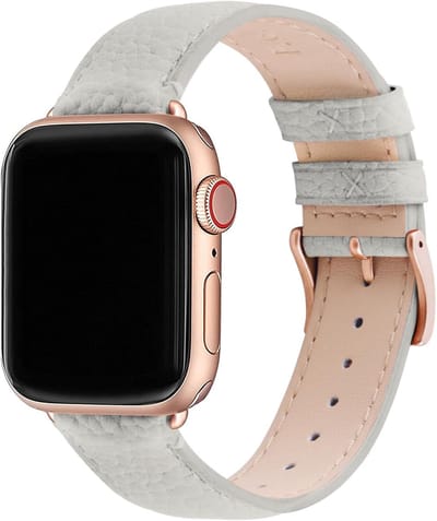 Leren Horlogeband voor Apple Watch 38mm 40mm 41mm 42mm 44mm 45mm 49mm, Geschikt voor iWatch Series Ultra/SE/8/7/6/5/4/3/2/1, Comfortabel en Duurzaam Design