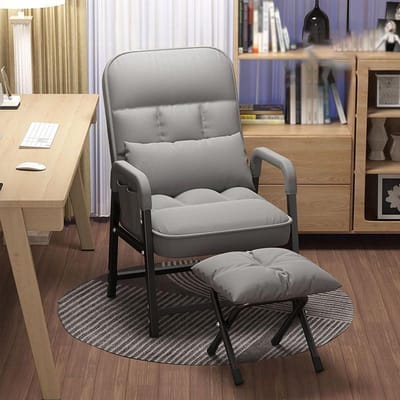 Relaxfauteuil met voetenbank - Comfortabele stoel - Woonkamer ontspanning - 5 verstelbare hoeken - 50 x 56 x 95 cm