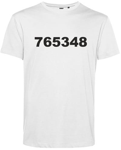 T-shirt 765348 | Carnavalskleding | Foute Party | Wit | maat XS