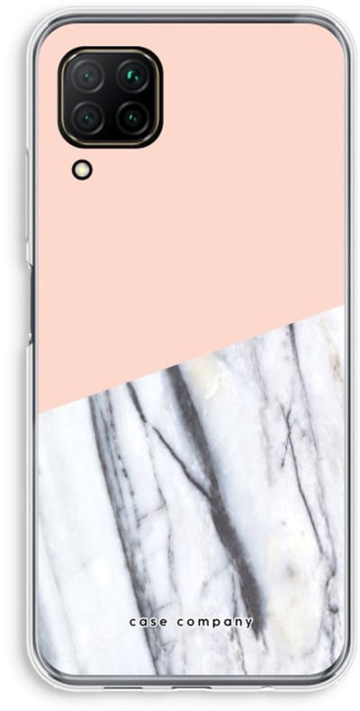 Case Company® - Hoesje geschikt voor Huawei P40 Lite hoesje - A touch of peach - Soft Cover Telefoonhoesje - Bescherming aan alle Kanten en Schermrand