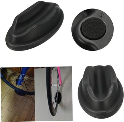 Fiets Voorwiel Steun - Riser Block - Indoor Fietsen - Dubbel Groef Ontwerp - 22.5 cm - Zwart