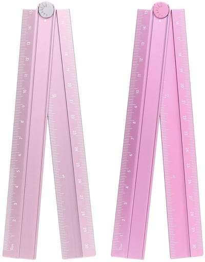 Inklapbare Liniaal 30 cm Met Goniometer - Aluminium Meetinstrument voor Architecten en Tekenen