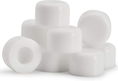 Rubberen deurstop - Vervangingstips bumpers - Wandbescherming - Zelfklevend - 16x16x10mm - Wit