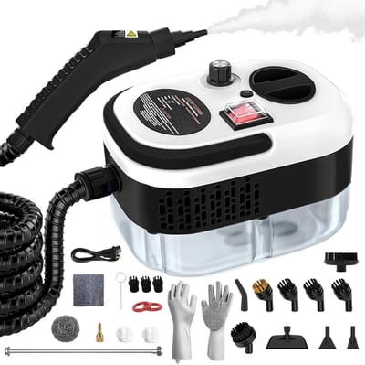 Draagbare Stoomreiniger - Multifunctionele Reiniger - Grondig Reinigen - 2500W Krachtige Stoom - 1200 ml Tank - Wit