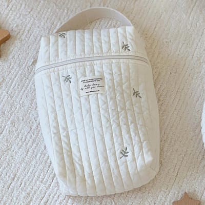 Geborduurde Mommy Bag Handtas Kinderwagen Rits Hangende Organizer Tas Draagbare Luier Opbergtas