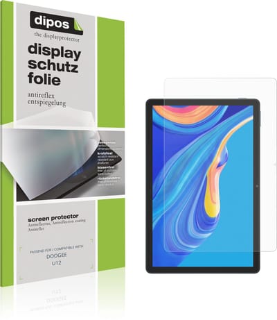 dipos – 2x Matte Beschermfolie geschikt voor DOOGEE U12 | Krasbestendige & antireflecterende Screenprotector Ultra-Thin