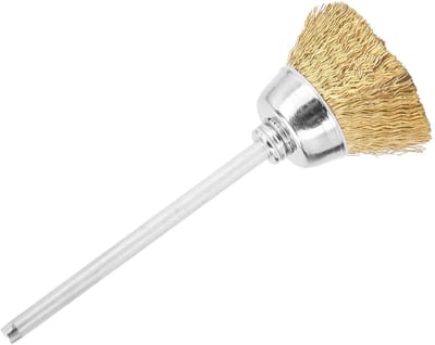 Dailygoods- Nagelboor Professionele Reinigingsborstel - Nagelborstel Hout - Nagelborstel Kunststof - Messing Borstel - Lichtgewicht en Duurzaam - Geschikt voor Nagelboorpennen