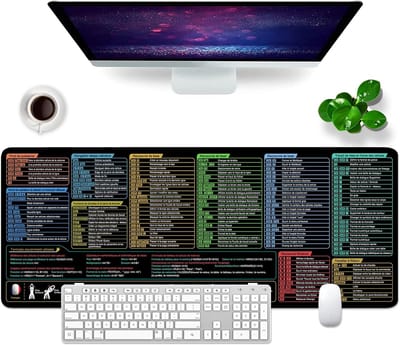 Famanu – Excel Muismat Franse bureauonderlegger gaming muismat groot XL bureaumat kantooraccessoires bureaumat muismat 80 x 30 cm (Frans)
