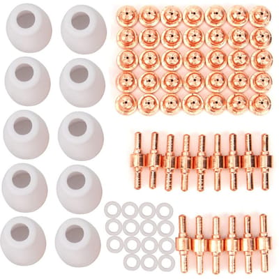 75 stuks Beschermkap Tip Elektrode Wervelring voor PT31 LG 40 Plasma Snijtoorts CUT40