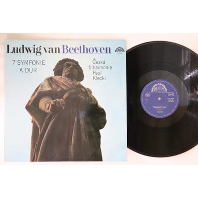LP Plaat PAUL KLETZKI Tsjechische Filharmonische Orkest Beethoven 7e Symfonie A Majeur 11108390 SUPRAPHON 1989 Tsjechoslowaaks Klassiek Gebruikt