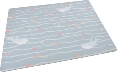 Speelmat baby 100 x 140 cm - zacht, afwasbaar & antibacterieel - voor binnen en buiten - premium speelmat - Belgisch merk - onderwaterwereld