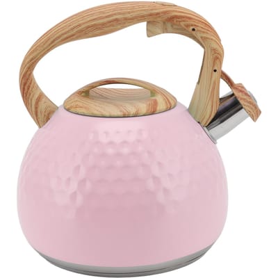 Theepot 3L Theepot 304 Roestvrij Staal Huishoudelijk Fluitende Theepot Waterkoker Theehuistoesbehoren Roze L