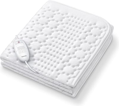 Elektrische onderdeken met 3 temperatuurstanden – 130 x 75 cm, machinewasbaar, zacht fleece