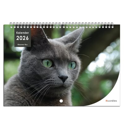 Huurdies - 2026 kalender - Blauwe Rus - A4