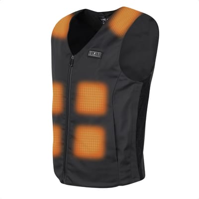 HEATDRY® Clothing - Verwarmde Bodywarmer Dames - HeatFlow SLIM - Bodywarmer Verwarmd Outdoor - Verwarmd Vest Heren - Heated Vest - Zwart - Heren - Maat L/XXL