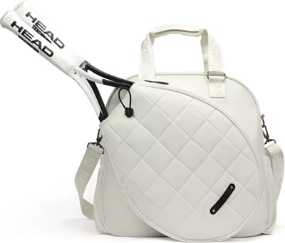 Avoir Avoir® - Padel- Tennistas - Hand- Schoudertas - Stijlvol en Functioneel - Heren/Dames - Ruimte voor 2 Rackets - Betminton - Lichtgewicht en Duurzaam - Handtas - Wit