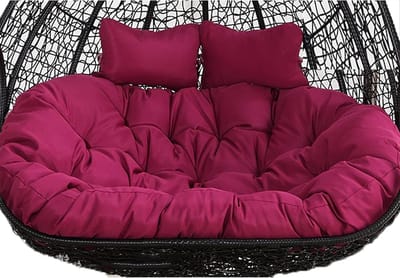 Kussen voor eierstoel - Hangstoel kussen - Buiten ontspannen - Extra dikke vulling - 150x110cm - Paars