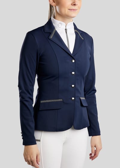 Montar MoGloria Softshell Competitiejas met Gun Metal Caviar Tape Navy - 36