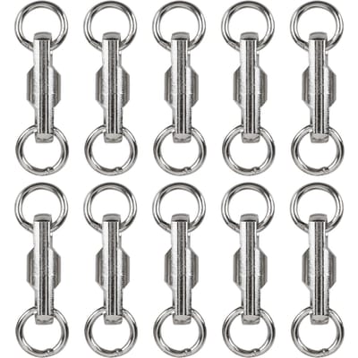 10 Stuks 3.5mm Kogellager Draaibare Connector Roestvrij Staal Vissen Kogellager Draaibare Connector voor Vissen gray