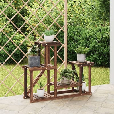 vidaXL - Plantenstandaard - 90x25x73,5 - cm - massief - vurenhout