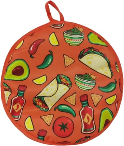Tortilla Warmer - Isolatiehoes - Warme Tortilla's - Magnetron Geschikt - 30.5 cm - Meerkleurig