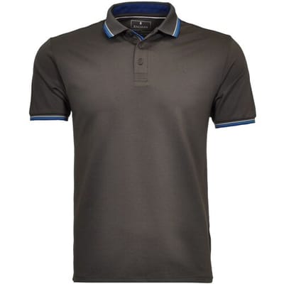 Ragman Polo Piqué Uni Tipping Keep Dry Finish Leisteen / male