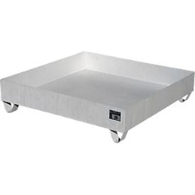 Bauer VAW-4/A lekbak, L 1200 B x 1200 x H 285 mm, tot 230 l, roestvrij staal, toegankelijk van onderaf