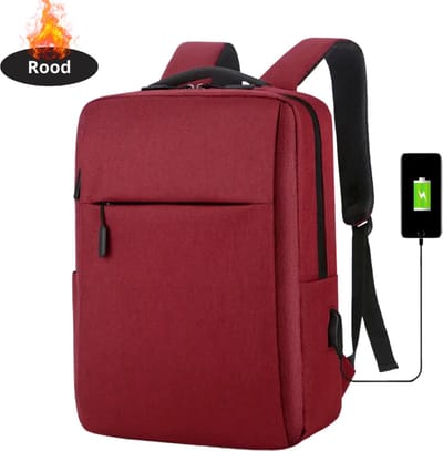 Nivard Laptoptas Krasbestendig - Laptop Sleeve - Rugtas - Schoudertas - Laptoshoes - Kantoortas - Dames & Heren - Rood