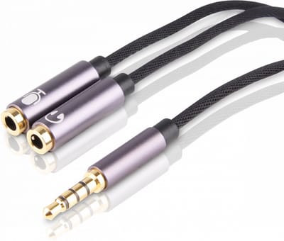 Audio Splitter - Microfoon + Geluid - Y Splitter - Aux Splitter