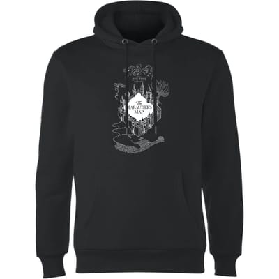 Harry Potter The Marauders Map Hoodie - Zwart - L