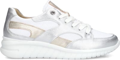 Hartjes Wave Sneakers - Textiel - Dames - Wit - Maat 41,5