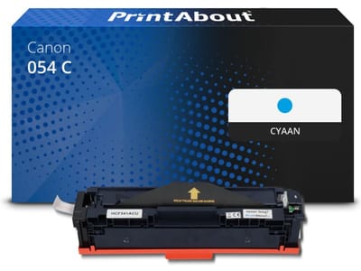 PrintAbout huismerk Toner 054 C Cyaan Geschikt voor Canon