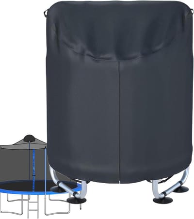 Trampolinehoes - Beschermhoes Trampoline - Bescherming Buiten - Waterdicht Oxford Doek - 55 inch - Zwart