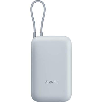 Xiaomi Power Bank 10000mAh - 10000 mAh - 22,5 W snelladen - Geïntegreerde USB-C-kabel - IJsblauw