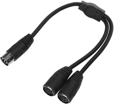Dailygoods Splitterkabel - Signaalverbindingskabel - 30 cm - 8-polig - Geschikt voor muzikanten - PVC