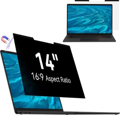 PolkaHome Privacyscherm laptop - 14 inch Privacy scherm laptop - Privacy screenprotector laptop - Screenfilter laptop
