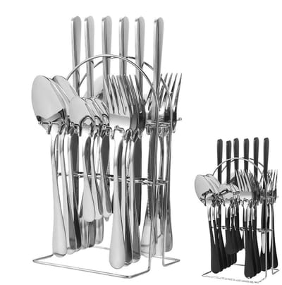 Dailygoods- Bestekset 24-delig Roestvrij Staal - Hangende Bestekset - Vorken/Lepels - Geschenkdoos - Duurzaam - Perfect Cadeau - Bestek