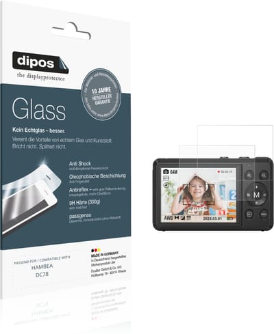 dipos – 2x Matte Pantserfolie geschikt voor HAMBEA DC78 | 9H Screenprotector