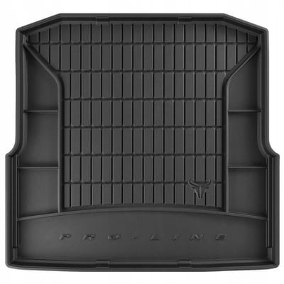 Premium Rubberen Kofferbakmat met Organizer Functie - Geschikt voor SKODA Octavia III Combi (2013-2020) - Versie zonder zij-nissen - Hoogwaardig TPE - Geurloos - Zwart