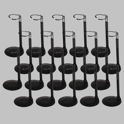 12 Stuks Poppenstandaards Verstelbaar voor Actiefiguren en Poppen (20-35 cm)