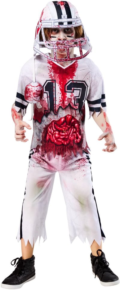 Zombie American Footballer Kinderkostuum - Rubies - Maat 11-13 Jaar